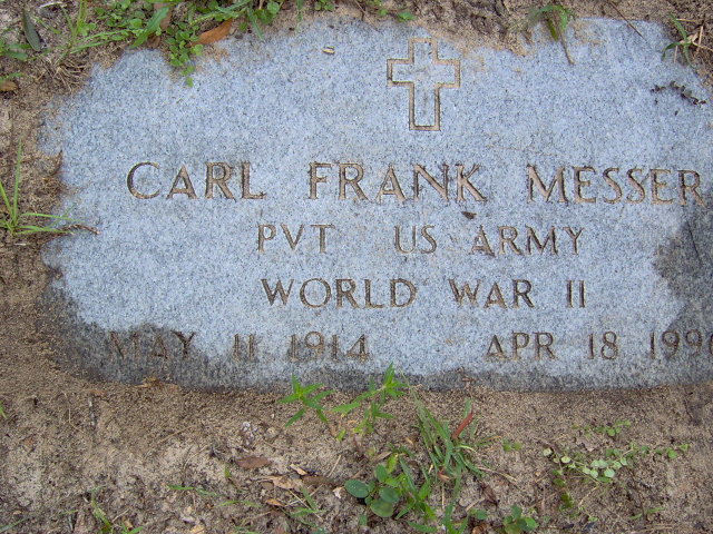 Headstone for Messer, Carl Frank